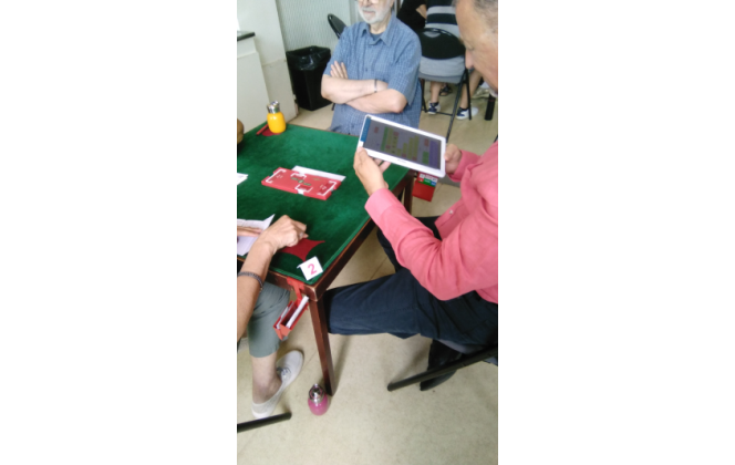 La saisie des résultats à l'aide de tablettes du commerce